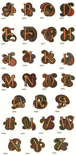 Paisley Alphabet